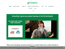 Tablet Screenshot of productstoprofits.com